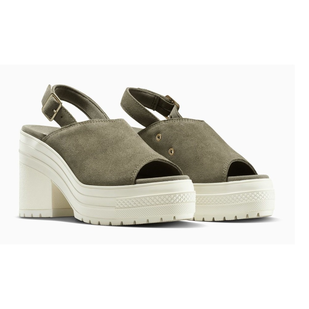 Converse Chuck 70 De Luxe Heel Mule Slip On Taupe A15071 Size 11 - Picture 2 of 7